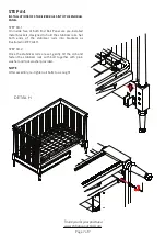 Предварительный просмотр 7 страницы baby&child AIRIN SPINDLE CRIB TODDLERCONVERSION KIT... Instructions Manual