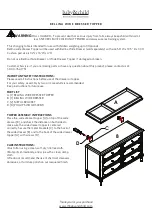 Preview for 1 page of baby&child BELLINA WIDE DRESSER TOPPER Manual