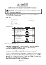 baby&child lea queen Assembly Instructions preview