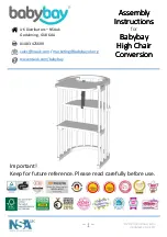 babybay High Chair Conversion Assembly Instructions preview