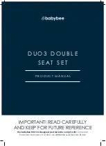 Preview for 1 page of Babybee DUO3 Product Manual