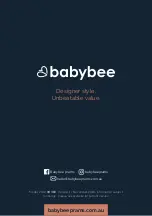 Предварительный просмотр 13 страницы Babybee ROVER Manual