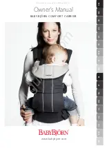 BabyBjorn COMFORT Owner'S Manual preview