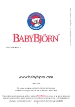 Preview for 6 page of BabyBjorn Synergy Owner'S Manual