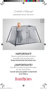 Preview for 1 page of BabyBjorn TRAVEL CRIB LIGHT Owner'S Manual