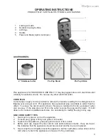 Preview for 3 page of Babycakes PM-16 Instruction Manual