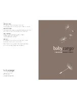 Preview for 7 page of BabyCargo 100 Series Owner'S Manual