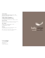 Preview for 8 page of BabyCargo 300 Series Owner'S Manual