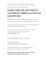 Preview for 3 page of BabyCargo DELUXE SERIES 50 User Manual