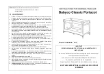 Babyco 4004695 - 705 Instructions For Assembly And Use preview