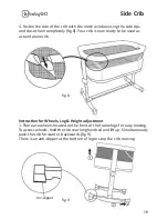 Предварительный просмотр 19 страницы BabyGo Side Crib Assembly Instructions Manual