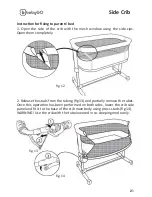 Предварительный просмотр 21 страницы BabyGo Side Crib Assembly Instructions Manual