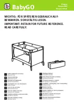 BabyGo Sleeper Instructions For Use Manual preview