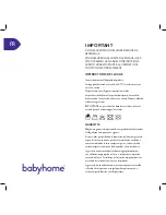 Предварительный просмотр 12 страницы Babyhome Air Manual