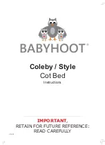 Preview for 1 page of BABYHOOT Coleby Instructions Manual