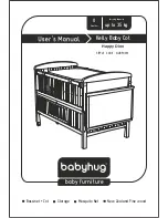 Babyhug Kelly Baby Cot User Manual предпросмотр