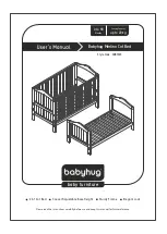 Babyhug Merlino Cot Bed User Manual preview