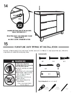 Preview for 17 page of Babyletto Hudson 3-Drawer Changer Dresser Assembly Instructions Manual