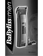 BaByliss for MEN E836XE Manual preview