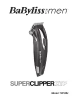 BaByliss for MEN Super Clipper XTP Manual preview