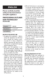 Preview for 5 page of BaByliss PRO 4Artist SkeletonFX Gunsteel Quick Manual