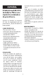 Preview for 7 page of BaByliss PRO BAB2151E Manual