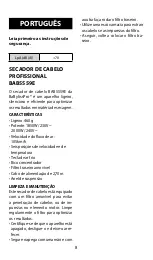 Preview for 8 page of BaByliss PRO BAB5559E Quick Manual