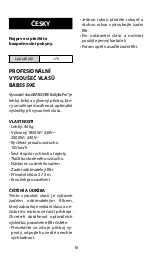 Preview for 16 page of BaByliss PRO BAB5559E Quick Manual