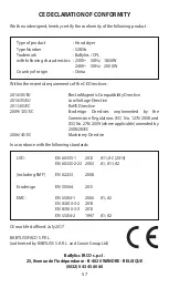 Preview for 57 page of BaByliss PRO BAB900E Manual