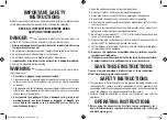 Preview for 2 page of BaByliss PRO BFS2DBR Operating Instructions Manual