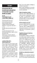 Preview for 32 page of BaByliss PRO Orchid Limited Edition BAB6150ORCE Manual