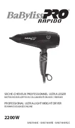 BaByliss PRO RAPIDO Quick Manual preview