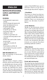 Preview for 7 page of BaByliss PRO RAPIDO Quick Manual