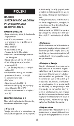 Preview for 50 page of BaByliss PRO RAPIDO Quick Manual