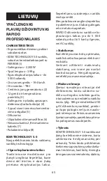 Preview for 65 page of BaByliss PRO RAPIDO Quick Manual