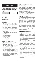 Preview for 4 page of BaByliss PRO Rotating 800 Manual