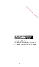 Preview for 40 page of BaByliss PRO Sleek Expert BAB2072EPE Manual