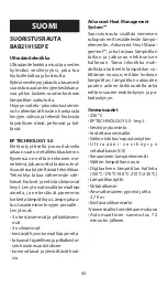 Preview for 42 page of BaByliss PRO Ultrasonic Cool Mist Manual