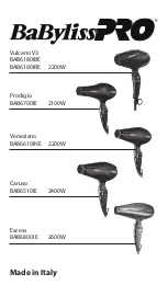 Preview for 1 page of BaByliss PRO Vulcano V3 Manual