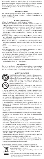 Preview for 2 page of BaByliss 3060E User Manual