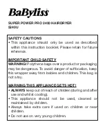 BaByliss 5240U Manual preview