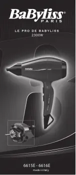 Preview for 1 page of BaByliss 6615E User Manual