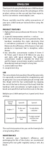 Preview for 3 page of BaByliss 6615E User Manual