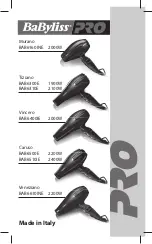 Preview for 1 page of BaByliss BAB6160INE Manual