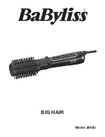 BaByliss BIG HAIR 2777U Instructions For Use Manual предпросмотр