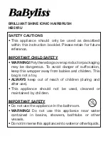 Preview for 1 page of BaByliss BRILLIANT SHINE Manual