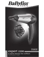 BaByliss Expert 2200 D161E Manual preview