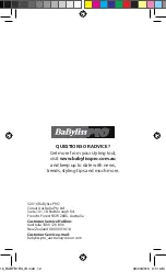 Предварительный просмотр 12 страницы BaByliss ITALIA BRAVA BABFB1A Instruction & Styling Manual