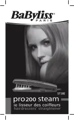 BaByliss pro 200 steam Manual preview