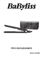 BaByliss PRO 235 ELEGANCE 2198MU Manual preview